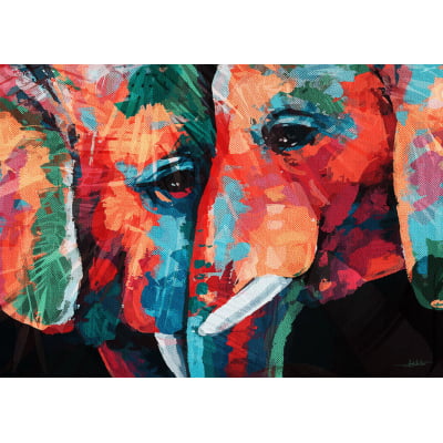 Quadro Elephant Color I por Joel Santos -  CATEGORIAS