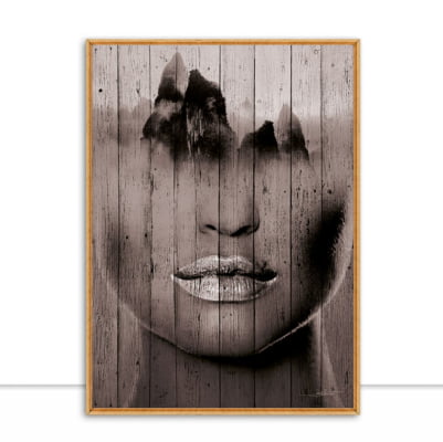 Quadro Face Brown Texture por Joel Santos -  CATEGORIAS