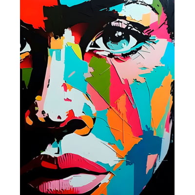 Quadro Face To Face Color por Ajw -  CATEGORIAS