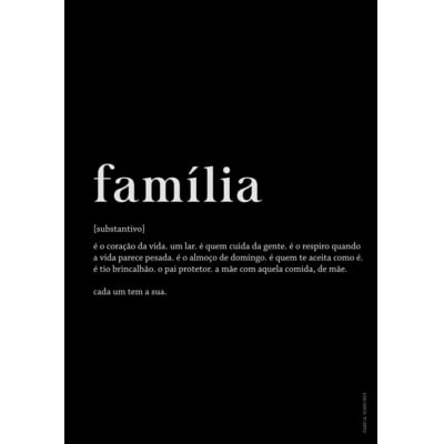 Quadro Família Black por Isabela Schreiber