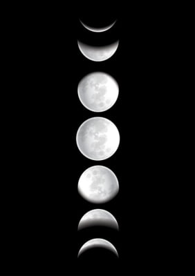 Quadro Fases da Lua por Elli Arts