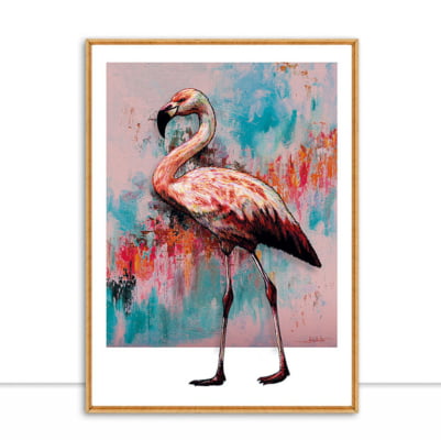 Quadro Flamingo Polaroid por Joel Santos -  CATEGORIAS