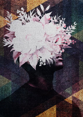 Quadro Flowers love por Renato Muniz