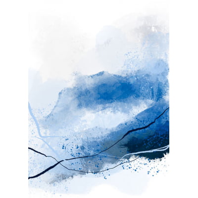 Quadro Fluid Blue 2 por Mmaiaart -  CATEGORIAS