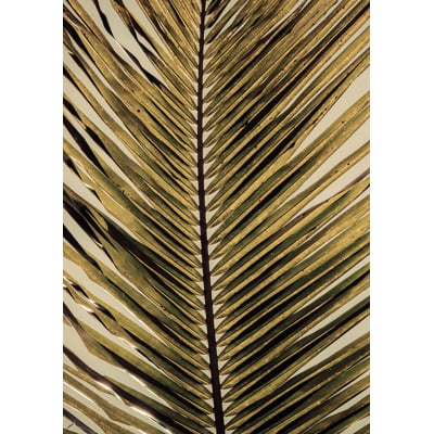 Quadro Folha de Palmeira Dourada por Edmoraes