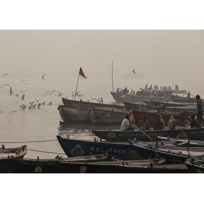 Quadro Ganges Boats por Felipe Hoffmann