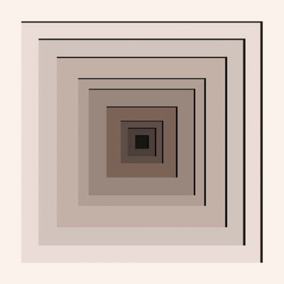 Quadro Geometric Square V por Patricia Costa