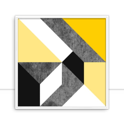 Quadro Geométrico Amarelo IV por Juliana Bogo -  CATEGORIAS