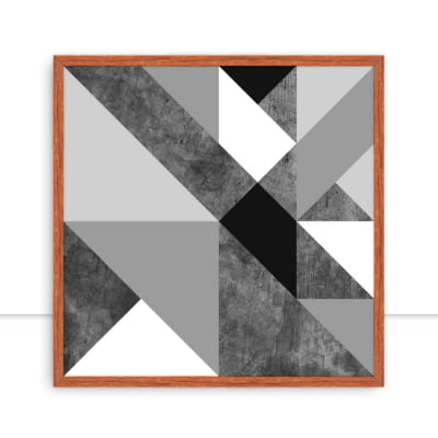 Quadro Geométrico Grey III por Juliana Bogo -  CATEGORIAS