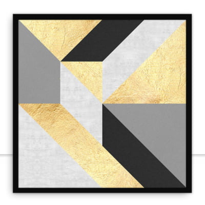 Quadro Gold And Marble Geometry 01 por Vitor Costa -  CATEGORIAS