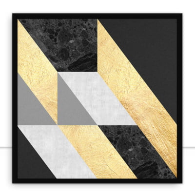Quadro Gold And Marble Geometry 02 por Vitor Costa -  CATEGORIAS