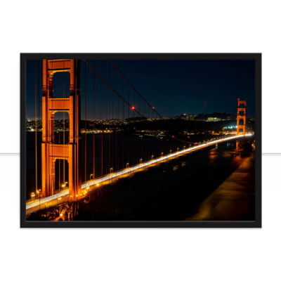 Quadro Golden Gate Bridge a noite por Tiago Ignowski -  CATEGORIAS