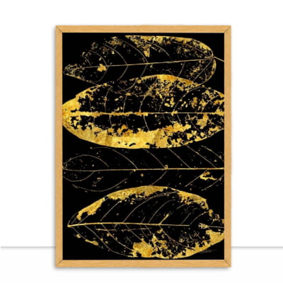 Quadro Golden Tree Leaves I por Joel Santos -  CATEGORIAS