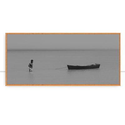 Quadro Homem E Canoa por Felipe Hoffmann -  CATEGORIAS