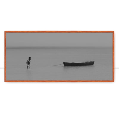 Quadro Homem E Canoa por Felipe Hoffmann -  CATEGORIAS