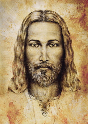 Quadro Jesus por Elli Arts