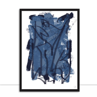Quadro Line Blue I por Isadora Fabrini -  CATEGORIAS