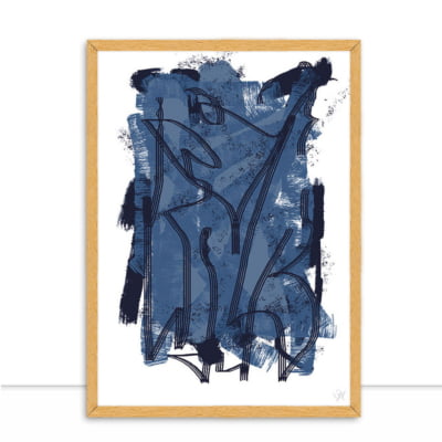 Quadro Line Blue I por Isadora Fabrini -  CATEGORIAS