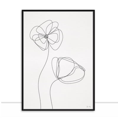Quadro Line Flowers  por Juliana Bogo -  CATEGORIAS