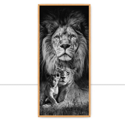 Quadro Lion Family 2 por Joel Santos -  CATEGORIAS