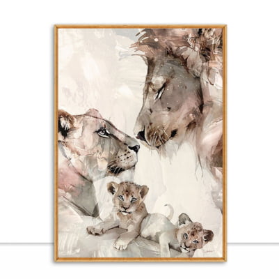 Quadro Lion Family 4 por Joel Santos -  CATEGORIAS