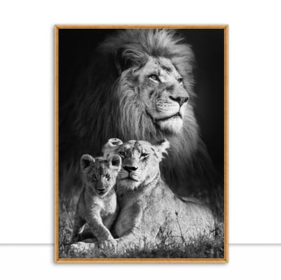 Quadro Lion Family por Joel Santos -  CATEGORIAS