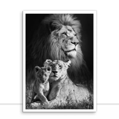 Quadro Lion Family por Joel Santos -  CATEGORIAS