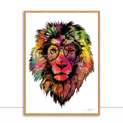 Quadro Lion  Multicolours II por Joel Santos -  CATEGORIAS