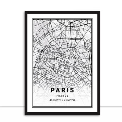 Quadro Mapa Paris por Elli Arts -  CATEGORIAS