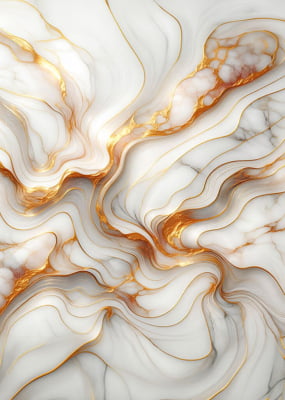 Quadro Marmore Marfim e Gold 1 por Sandro de Oliveira