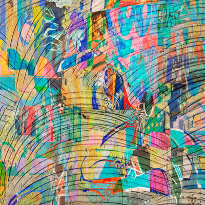 Quadro Mix Grafitti 01 por Patricia Costa