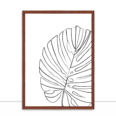 Quadro MONSTERA PeB LINES por Bruna Deluca -  CATEGORIAS