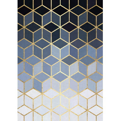 Quadro Mosaico Dourado IV por Vitor Costa