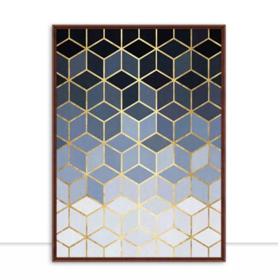 Quadro Mosaico Dourado IV por Vitor Costa -  CATEGORIAS