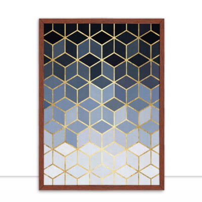 Quadro Mosaico Dourado IV por Vitor Costa -  CATEGORIAS