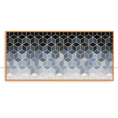 Quadro Mosaico dourado VI por Vitor Costa -  AMBIENTES
