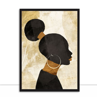 Quadro Mulher Africana por Claudia Dias -  CATEGORIAS