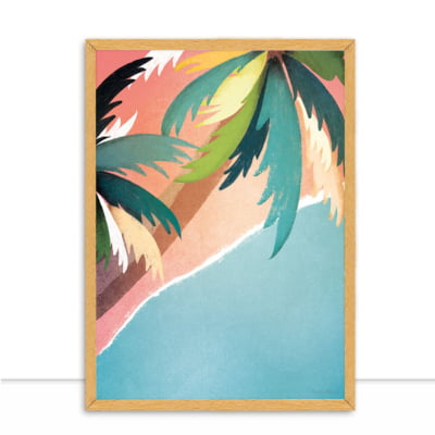 Quadro Palm Tree Shore por Bruna Deluca -  CATEGORIAS