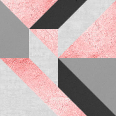 Quadro Pink And Marble Geometry 02 por Vitor Costa