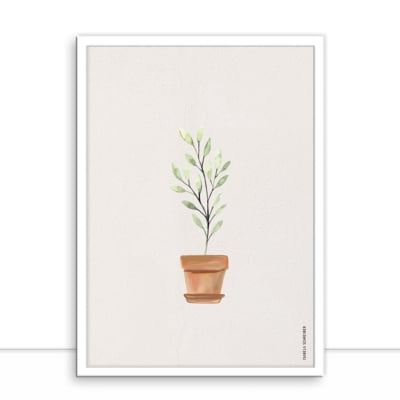 Quadro plant vase texture 01 por Isabela Schreiber -  CATEGORIAS