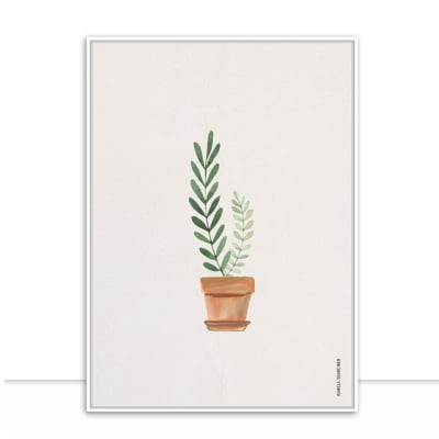 Quadro plant vase texture 02 por Isabela Schreiber -  CATEGORIAS