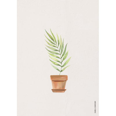 Quadro plant vase texture 03 por Isabela Schreiber