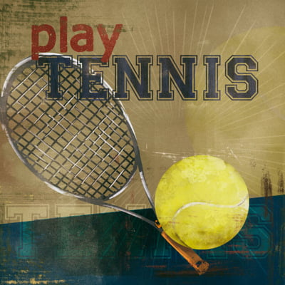 Quadro Play Tennis por Mmaiaart