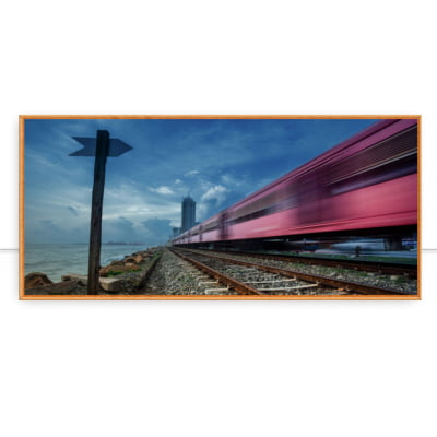Quadro Red Train Colombo por Felipe Hoffmann -  CATEGORIAS