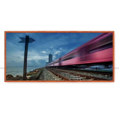 Quadro Red Train Colombo por Felipe Hoffmann -  CATEGORIAS