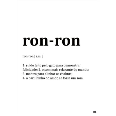 Quadro Ron Ron por Dot Dugeau