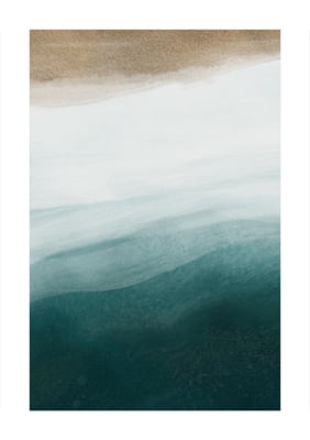 Quadro Sand Sea Vert por Elli Arts