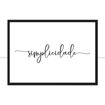 Quadro Simplicidade por Juliana Bogo -  CATEGORIAS