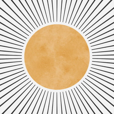 Quadro Sol Radiante 2 por Vitor Costa