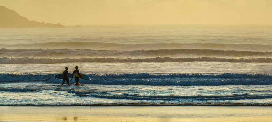 Quadro Surfistas na Água por Gleison Jayme